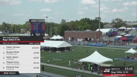 2026 AAU Junior Olympic Games - Youth Boys' 200m, Prelims 3 - Age 14