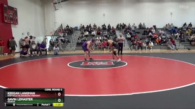 157 lbs Cons. Round 2 - Gavin LeMaster, Keokuk vs Keegan Langman, Eddyville-Blakesburg-Fremont