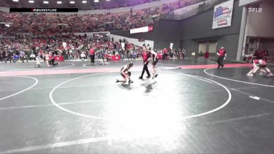 120 lbs Quarterfinal - Madison Buss, Waupun Youth Wrestling vs Audrey Hoh, Kimberly Wrestling Club
