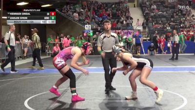 120 lbs Quarterfinal - Zaelee Stein, Great Bend Wrestling Club vs Kennadi ONeal, Spring Hill