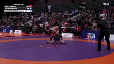 60kg Cons. Round 3 - Jacob Harper, Mountaintop Wrestling Club vs Hayden Graves, Sackville Wrestling Club