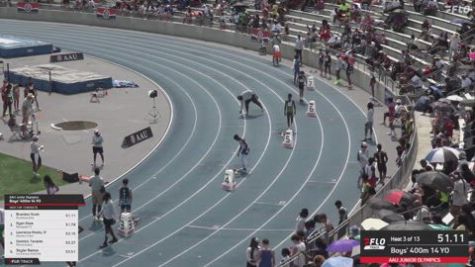 2026 AAU Junior Olympic Games - Youth Boys' 400m, Semi-Finals 4 - Age 14