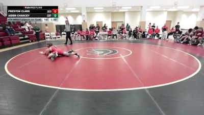 157 lbs 4th Wrestleback (16 Team) - Aiden Chancey, Coffee vs Preston Clark, Jackson County