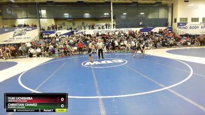 133 lbs Cons. Round 1 - Yuki Uchishiba, Wheaton College vs Christian Chavez, Harper College