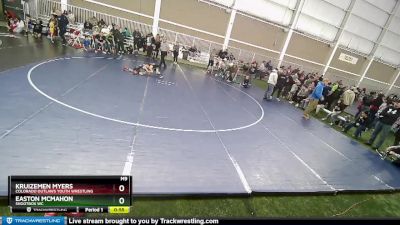 56 lbs Quarterfinal - Easton McMahon, Shootbox WC vs Kruizemen Myers, Colorado Outlaws Youth Wrestling