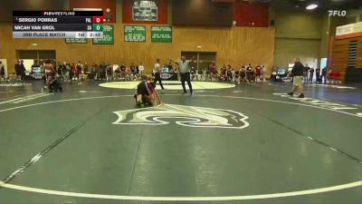 141 lbs 3rd Place Match - Sergio Porras, Palomar College vs Micah Van Grol, Santa Ana College