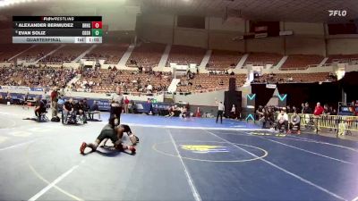 D1-126 lbs Quarterfinal - Alexander Bermudez, Desert Ridge High School vs Evan Soliz, Corona Del Sol High School