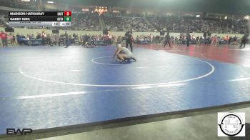 118 lbs Round Of 32 - Madison Hathaway, Bartlesville Junior High (Girls) vs Gabby Kirk, Guthrie