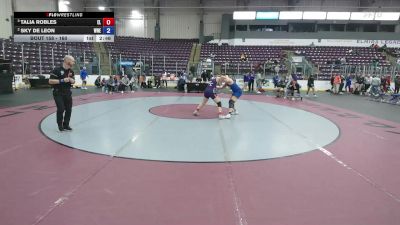 160 lbs Semifinal - Talia Robles, Elmira College vs Sky De Leon, Western New England