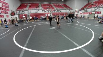 52-55 lbs Rr Rnd 5 - N'cyla Brown, OKC Saints Wrestling vs Piper Staggs, Ponca City Wildcat Wrestling