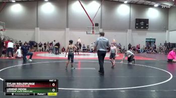 90 lbs Quarterfinal - Legend Moon, Buckhorn Youth Wrestling vs Dylan Ridlespurge, Panther Wrestling Club