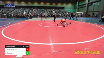 76 lbs Quarterfinal - Jre Whitford, TEAM PRIDE ACADEMY vs Lukas Batres, Dethrone