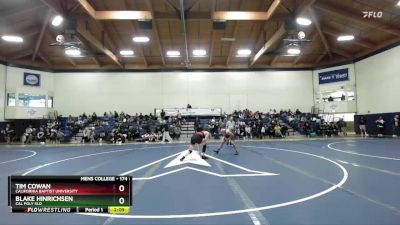 174 lbs Semifinal - Tim Cowan, California Baptist University vs Blake Hinrichsen, Cal Poly SLO