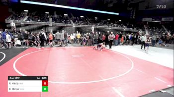 82 lbs Quarterfinal - Ryder Hintz, Green River Grapplers vs Rowdy Meyer, Dickinson WC