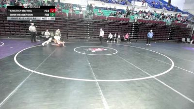 175 lbs Semifinal - Cristian Bernal, Palmetto vs John Henderson, Pendleton