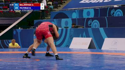 57 kg 1/4 Final - Uranbayar Baljinnyam, Mongolia vs Mariia Poltorak, Ukraine
