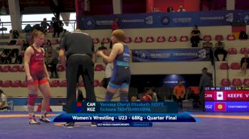 68 kg 1/4 Final - Vanessa Cheryl Elizabeth Keefe, Canada vs Gulnura Tashtanbekova, Kyrgyzstan