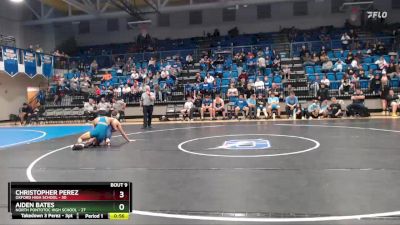 126 lbs 2nd Wrestleback (8 Team) - Christopher Perez, Oxford High School vs Aiden Bates, North Pontotoc High School