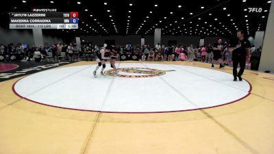 115 lbs Cons. Quarters - Jaylyn Lazzerini, Team Tulsa vs Makenna Corradina, Hurricane Wrestling Academy