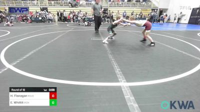 55 lbs Round Of 16 - Hayes Flanagan, Rough Riders vs Elliot Whittit, Iron Grapplers Wrestling Club