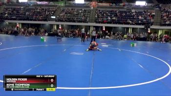 70 lbs Champ. Round 1 - Holden Ficker, Wisconsin vs Koyie Thompson, Big Game Wrestling Club