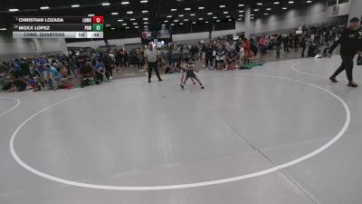 71 lbs Cons. Quarters - Moxx Lopez, Proving Grounds Wrestling vs Christian Lozada, LV Bear Wrestling Club (Spring Valley Area Youth Wrestling)