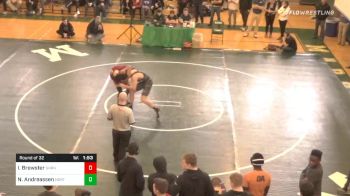 170 lbs Prelims - Isaiah Brewster, Sharon vs Nick Andreassen, Norton