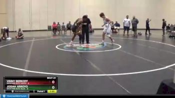 185 lbs Semis & 3rd Wb (16 Team) - Vinny Berkoff, Backyard Boyz White vs Josiah Arroyo, Backyard Boyz Blue