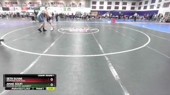 285 lbs Champ. Round 1 - Amad Soufi, Missouri Baptist University vs Seth Suvak, Dickinson State (N.D.)