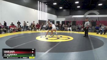 105 lbs Placement Matches (8 Team) - Chase Davis, Team 922 (OH-PA) vs Ty Valenzuela, Short Time