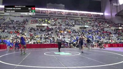 190 lbs Quarterfinal - Xavior Palacios, Bellmont (IN) vs John Bair, Homestead