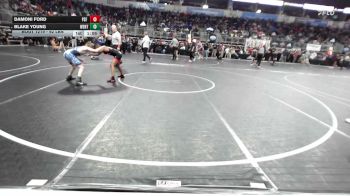 92 lbs Round Of 16 - Damoni Ford, PSF Wr Ac vs Blake Young, Wentzville Wrestling Federation