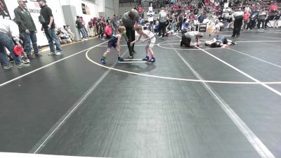 43 lbs Consi Of 4 - Lincoln Crow, Berryhill Wrestling Club vs Raider Hopkins, Tulsa Blue T Panthers