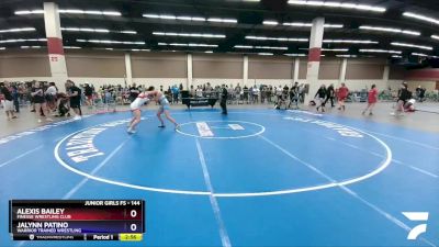 144 lbs Quarterfinal - Alexis Bailey, Finesse Wrestling Club vs Jalynn Patino, Warrior Trained Wrestling