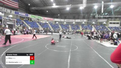 78 lbs Quarterfinal - Julian Blea, Brighton WC vs Omar Maldonado, Nebraska Elite