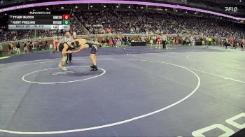 D2-175 lbs Cons. Round 2 - Tyler Block, Hamilton HS vs Kurt Freling, Mt Pleasant HS