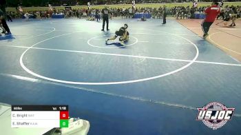 80 lbs Quarterfinal - Cooper Bright, Smith Wrestling Academy vs Eli Shaffer, R.A.W.