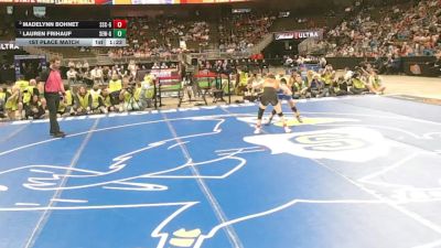1st Place Match - Lauren Frihauf, Seward vs Madelynn Bohnet, South Sioux City