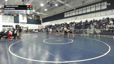 113 lbs Cons. Round 2 - Diego Esquivez, Imperial vs Dylan Khalil, Beverly Hills