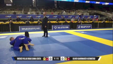 Oliver Gahrmaker Hjermstad vs Rhenzo Villas Boas Gama Costa 2026 Pan Jiu Jitsu IBJJF Championship