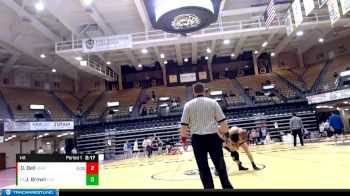 141 lbs Cons. Semi - Jazen Brown, Labette Community College vs Drew Bell, Unattached