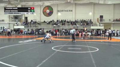 141 lbs Cons. Round 3 - Porter Kinne, Southern Virginia vs Logan Ventura, Thiel