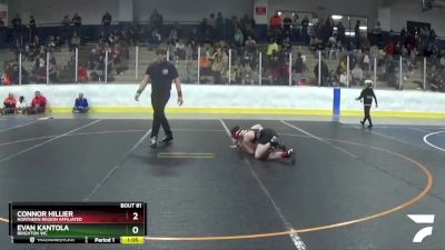 90 lbs Cons. Round 4 - Connor Hillier, Northern Region Affiliated vs Evan Kantola, Brighton WC