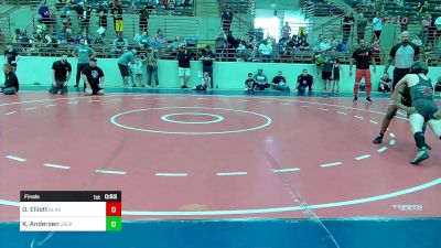 110 lbs Final - Ozzy Elliott, Glasgow Wrestling Academy vs Kaleb Andersen, Jackson County Wrestling Club