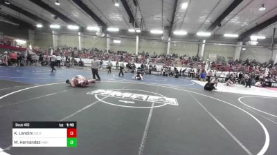 130 lbs Quarterfinal - Kasen Landini, Colorado Outlaws vs Marcus Hernandez, High Elevation Wrestling Club