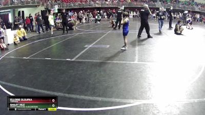 75-83 lbs Round 2 - Ellorie Olsufka, Lakeview vs Bailey Hile, Hawks Wrestling Club (Lincoln)