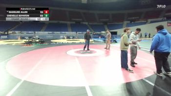 4A/3A/2A/1A Girls 100 Champ. Round 1 - Madeline Allen, Yamhill-Carlton Girls vs Chevelle Boynton, Crook County Girls