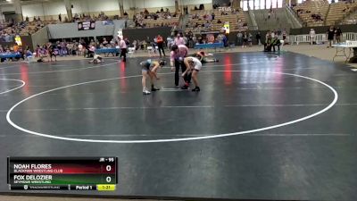 95 lbs Cons. Round 3 - FOX DELOZIER, Seymour Wrestling vs Noah Flores, Blackman Wrestling Club