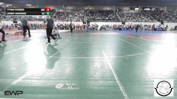 143 lbs Round Of 32 - Tytan Forbes, Bridge Creek Wrestling vs Avery Hawkins, Glenpool JH