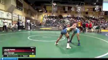 126 lbs Champ. Round 3 - Geo Fraser, Granite Hills (El Cajon) vs Jacob Perez, Monache